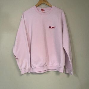 Official Harry Styles Pink Sweatshirt Women's M TPWK Authentic Embroidered Top